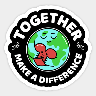 Thanksgiving -  Together Make a Difference Sticker